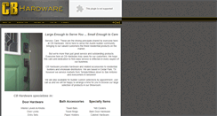 Desktop Screenshot of cbhardware.com